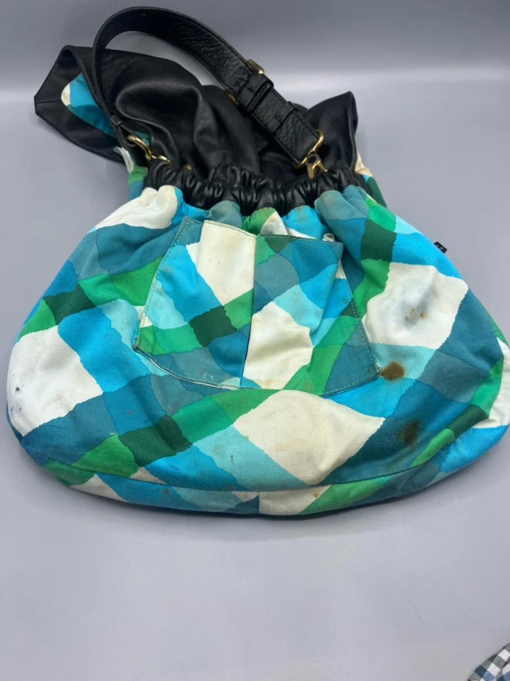 Marc Jacobs Black Soft Leather Hobo Shoulder Bag Women’s Slouchy Designer Purse